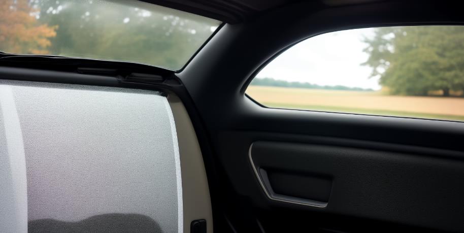 Inspect the upper and lower car window weatherstripping for any cracking, bunching, or gaps