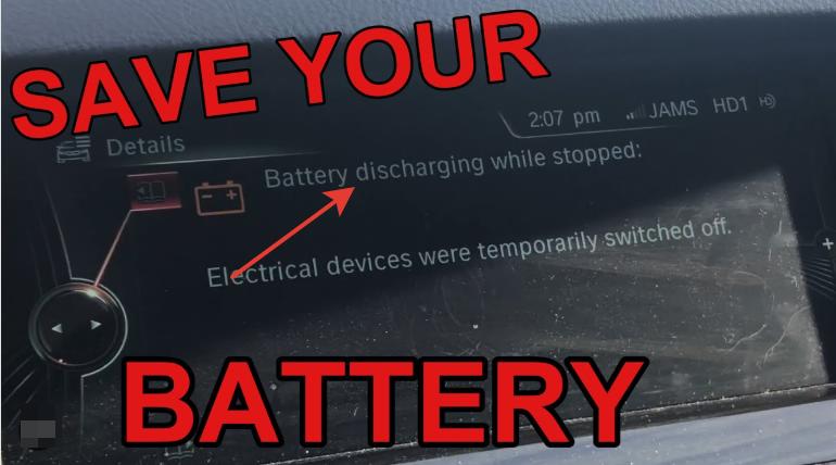 BMW Say Battery Discharging While Stopped